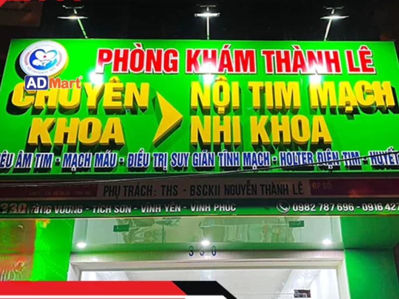 Bảng hiệu phòng mạch đẹp, chuẩn quy định giúp tăng uy tín