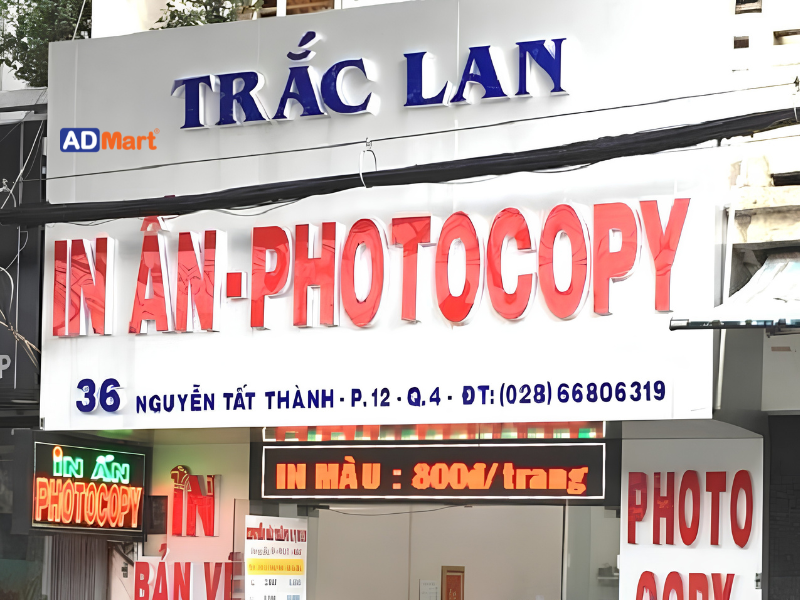 Một số chú ý khi làm bảng hiệu photocopy hút khách