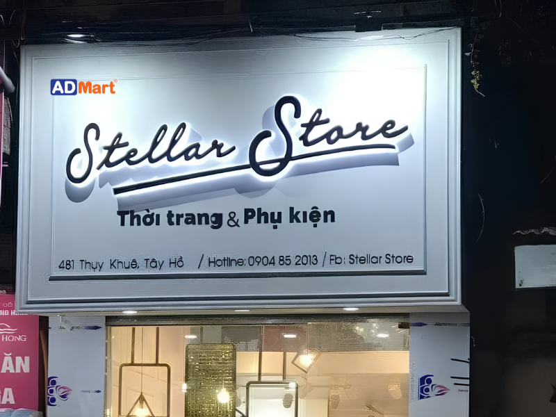 Bảng hiệu phụ kiện thời trang: Khái niệm, tiêu chí và tổng hợp bảng hiệu đẹp