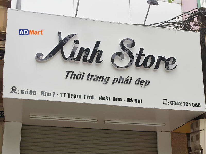 Mẫu bảng hiệu phụ kiện thời trang