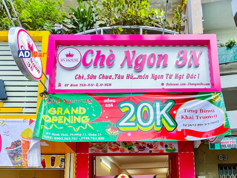 Bảng hiệu quán chè là gì? Tại sao cần đầu tư bảng hiệu quán chè?