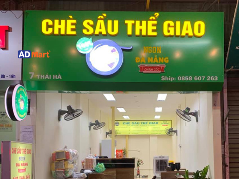 Một số lưu ý khi làm bảng hiệu quán chè
