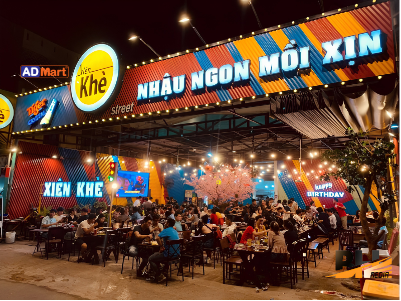 Mẫu bảng hiệu quán nhậu đẹp, ấn tượng, thu hút khách 