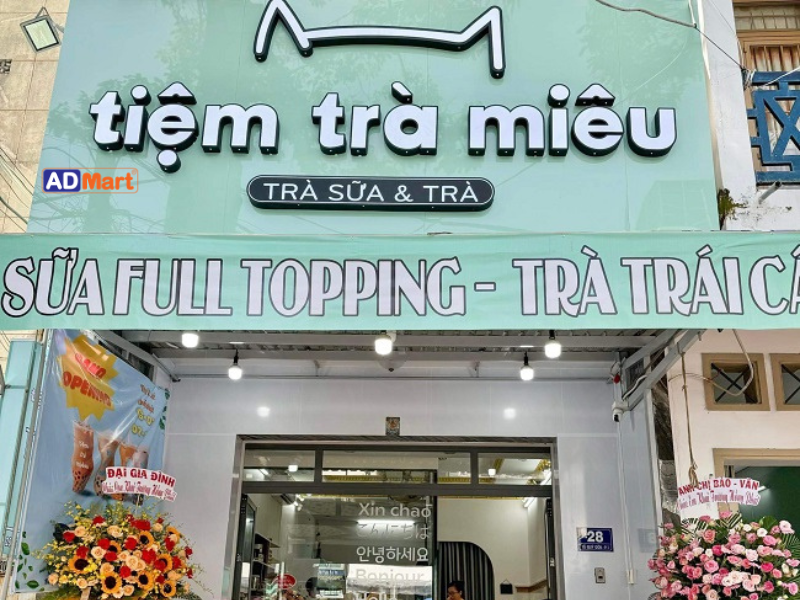 5 Kiểu Bảng Hiệu Quán Trà Sữa Đẹp Phổ Biến Nhất