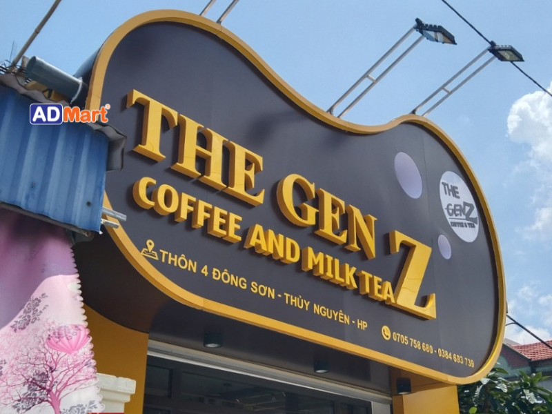 Bảng hiệu quảng cáo cafe là gì? Các mẫu bảng hiệu quảng cáo