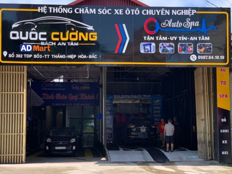 Bảng hiệu rửa xe ô tô là gì?