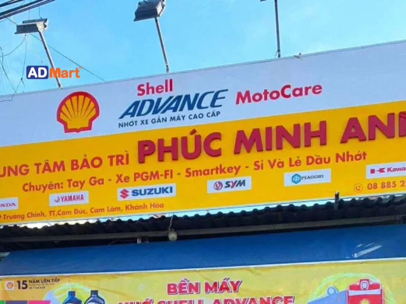 Lợi ích của bảng hiệu rửa xe thay nhớt