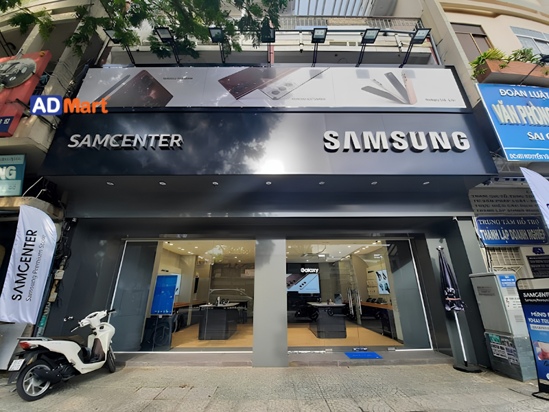 Bảng hiệu Samsung đẹp, bền, chuẩn nhận diện thương hiệu