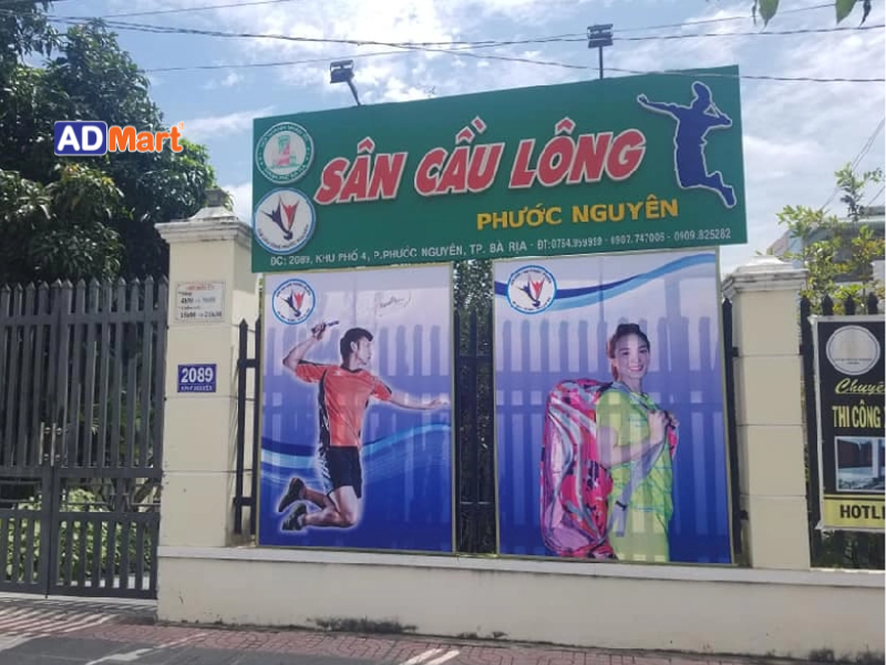 Những lưu ý khi làm bảng hiệu sân cầu lông