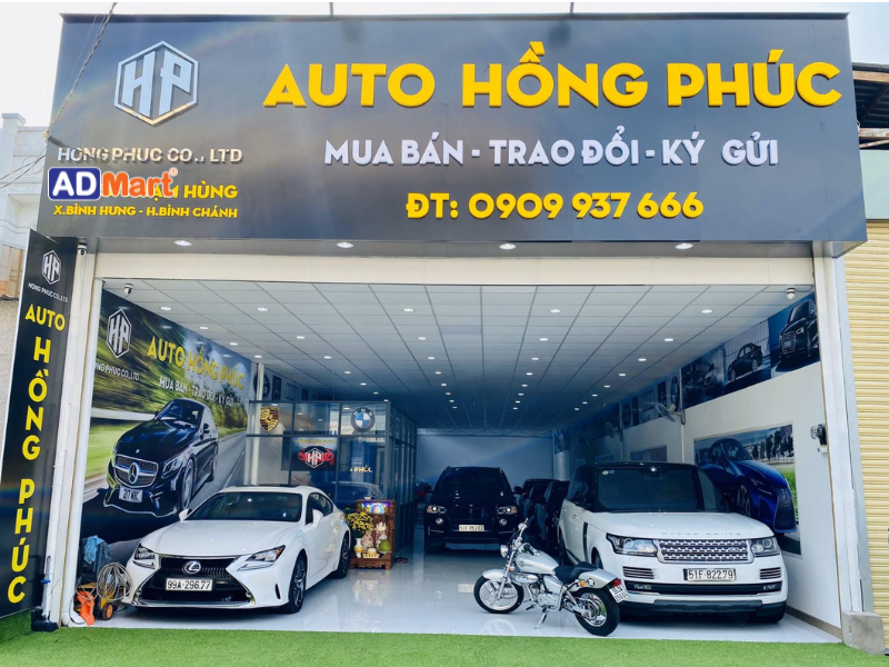 Kinh nghiệm làm bảng hiệu showroom ô tô đẹp, nổi bật và thu hút khách