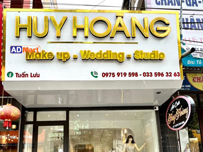 Vai trò của bảng hiệu showroom váy cưới