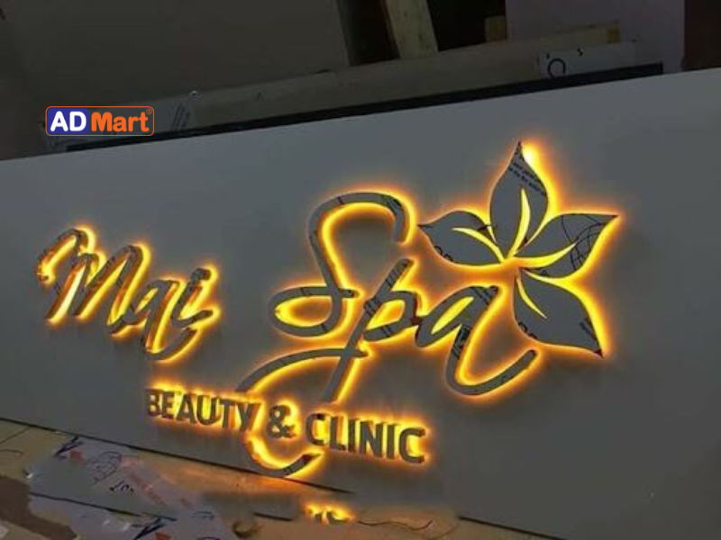 Vật liệu nào thường được sử dụng cho bảng hiệu spa hộp đèn?