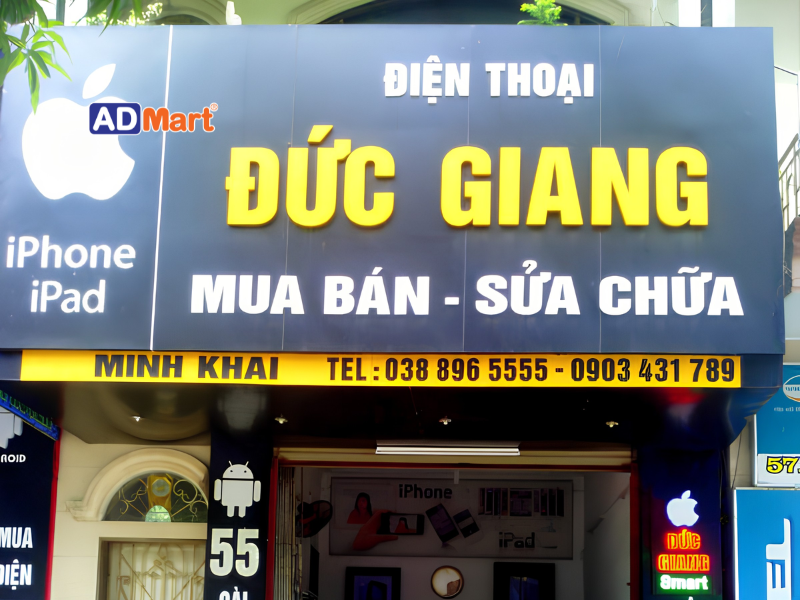 Những vật tư thường dùng làm bảng hiệu sửa chữa điện thoại