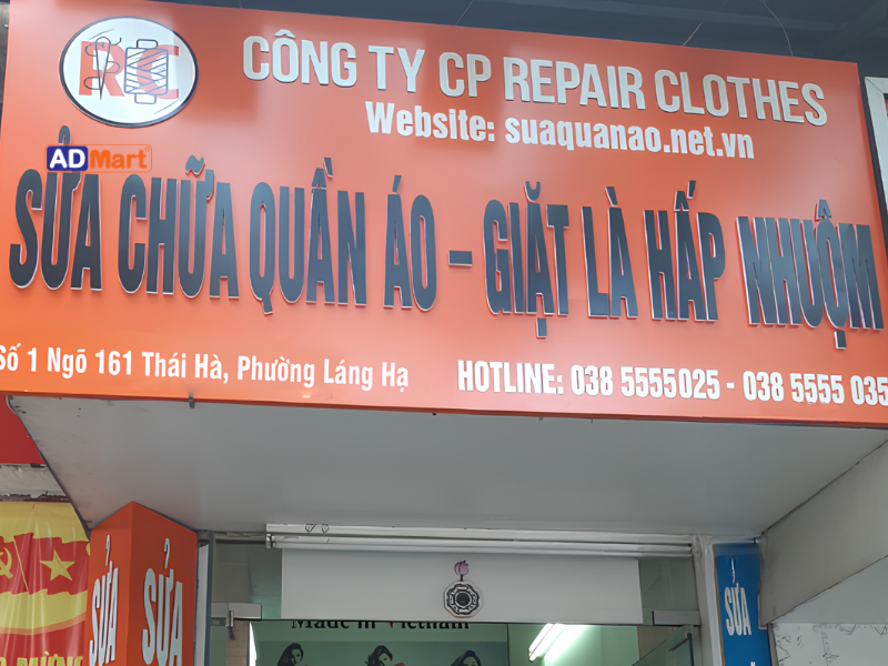 Ưu điểm khi sử dụng bảng hiệu sửa quần áo