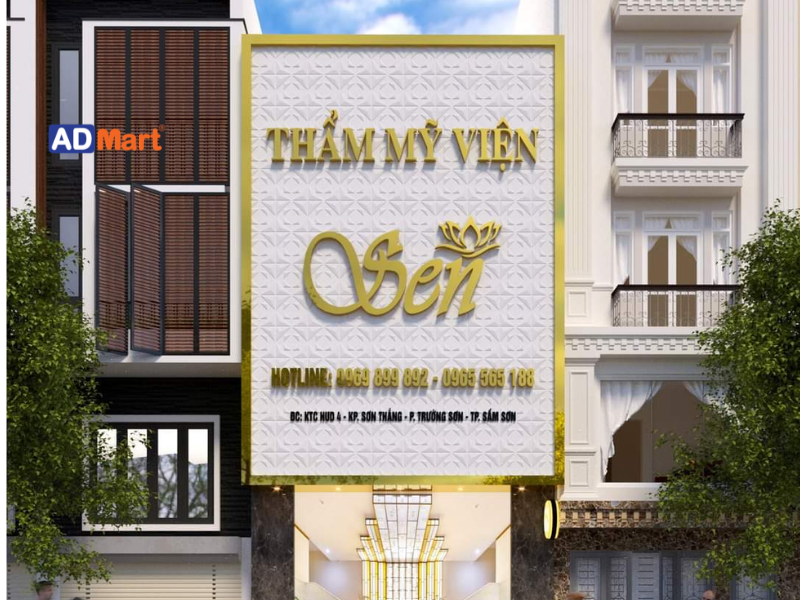 Một số loại bảng hiệu thẩm mỹ viện ấn tượng