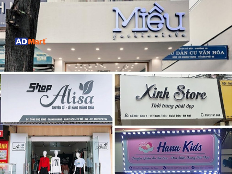 Bảng hiệu thời trang: Khái niệm và lợi ích khi sử dụng
