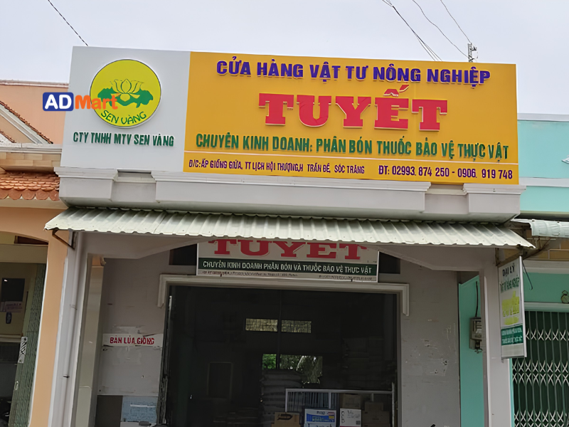 Bảng hiệu thuốc bảo vệ thực vật là gì? Vì sao cần được đầu tư chuyên nghiệp 