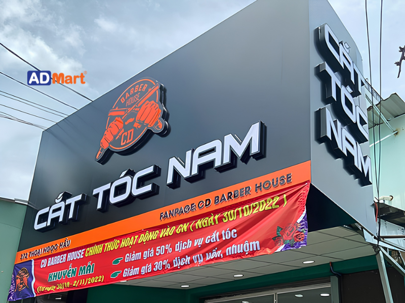 Một số lưu ý cần quan tâm trước khi làm bảng hiệu tóc nam