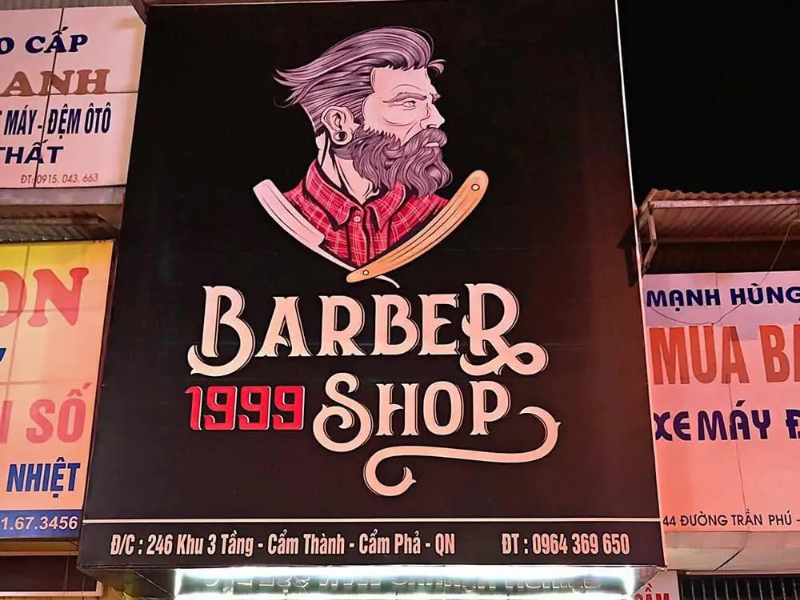 Bảng hiệu tóc nam barber là gì?