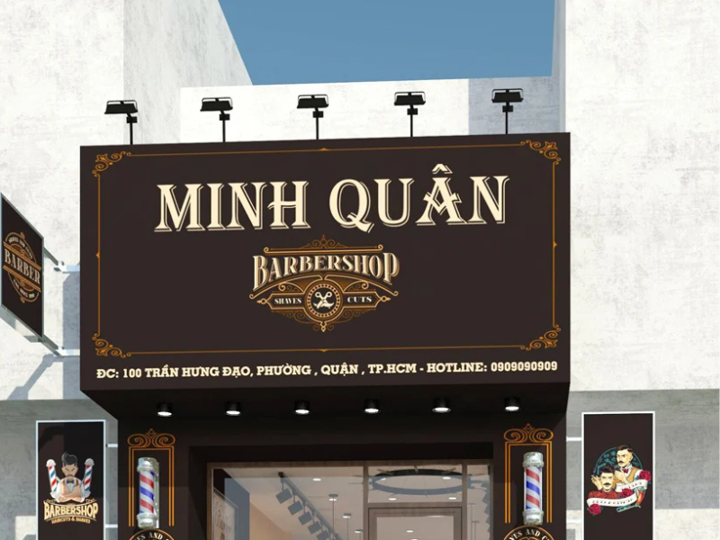 Một số lưu ý khi lựa chọn bảng hiệu barber