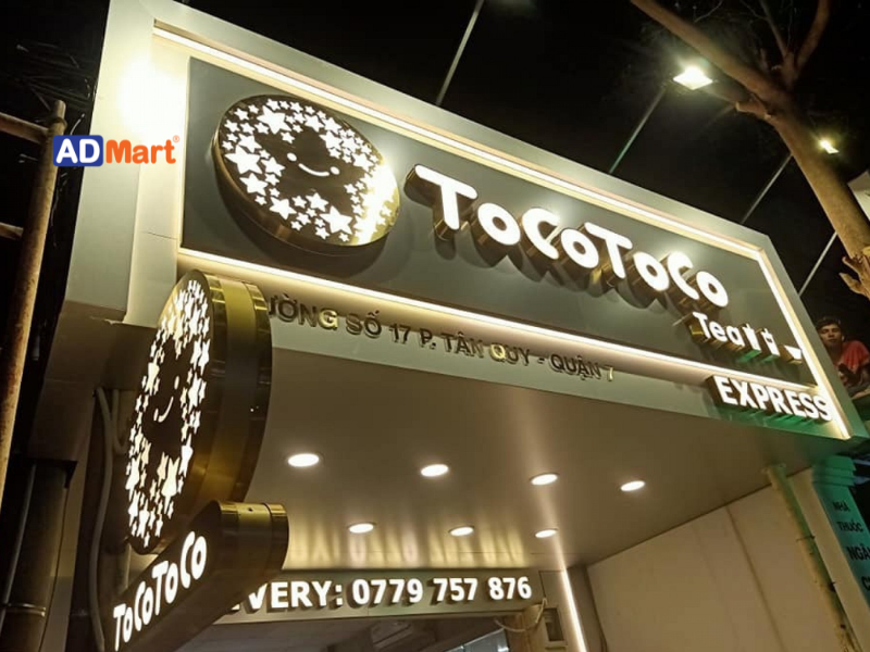 Vai trò của bảng hiệu Tocotoco trong kinh doanh