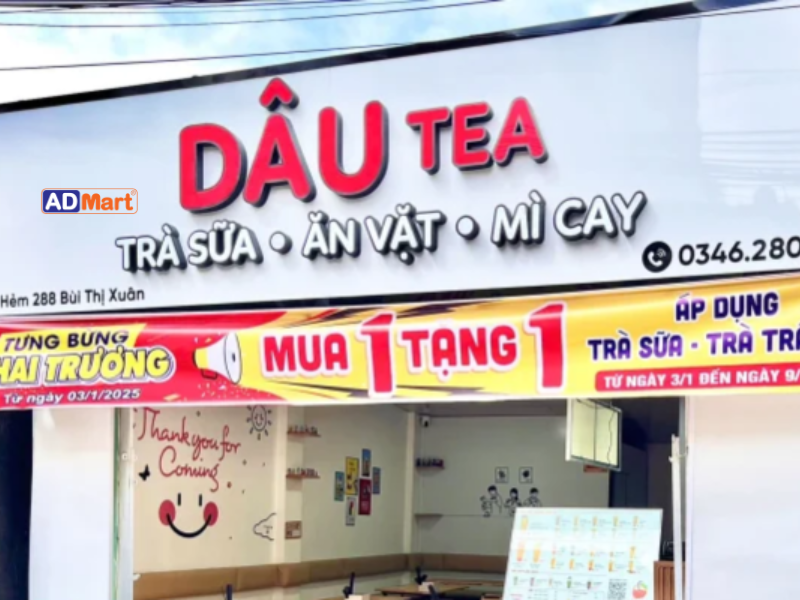 Một số mẫu bảng hiệu trà sữa