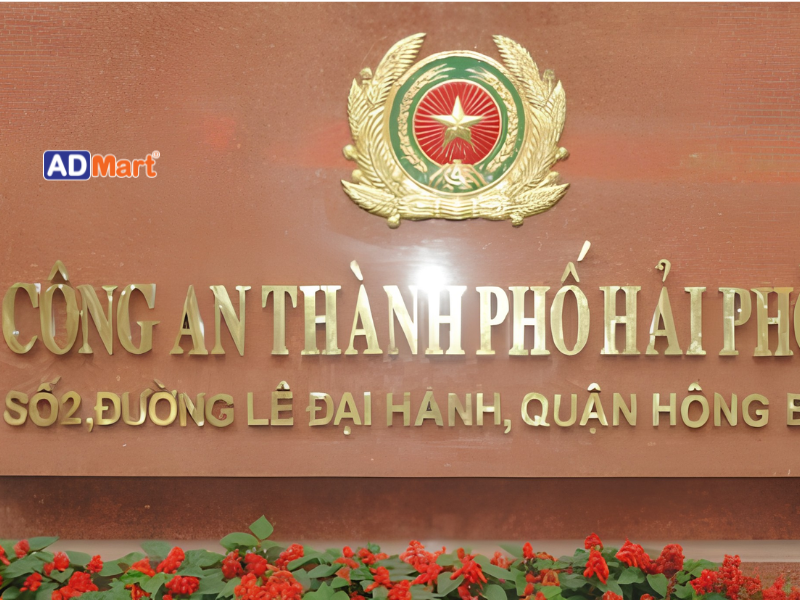 Phân tích yếu tố giúp bảng hiệu trụ sở công an bền, đẹp