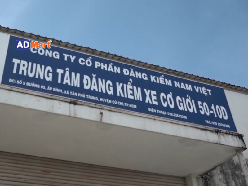 Bảng hiệu trung tâm đăng kiểm là gì?