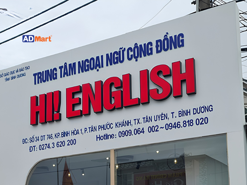 Tại sao bảng hiệu lại quan trọng với trung tâm tiếng Anh?