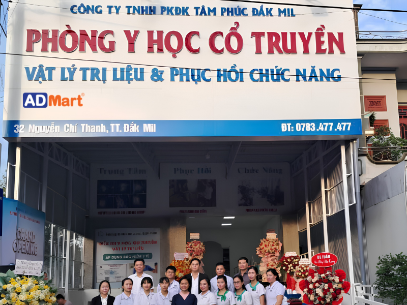 Tiêu chí đánh giá bảng hiệu vật lý trị liệu