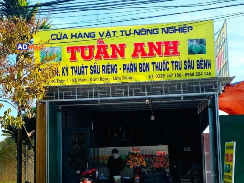Mẫu bảng hiệu vật tư nông nghiệp