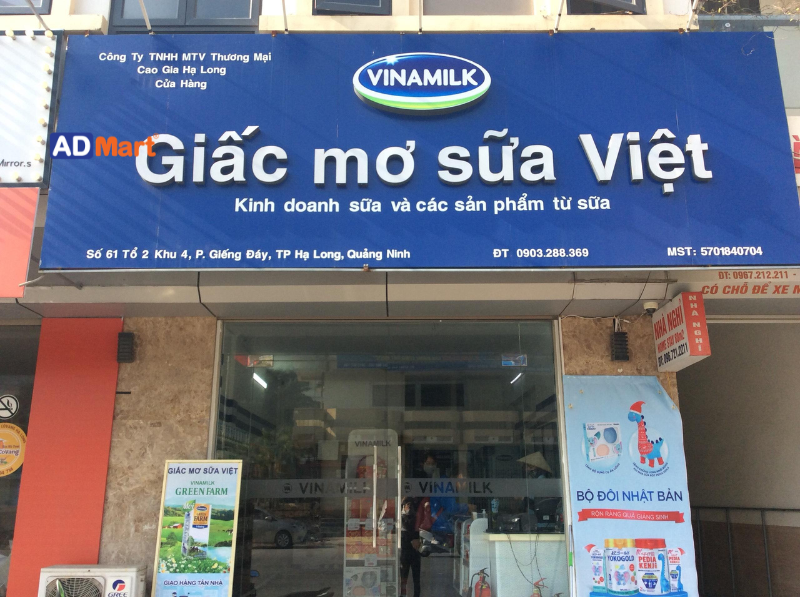 Vai trò của bảng hiệu Vinamilk