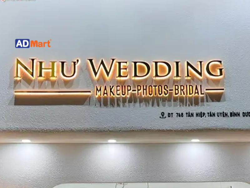 Các yếu tố khi sử dụng bảng hiệu wedding