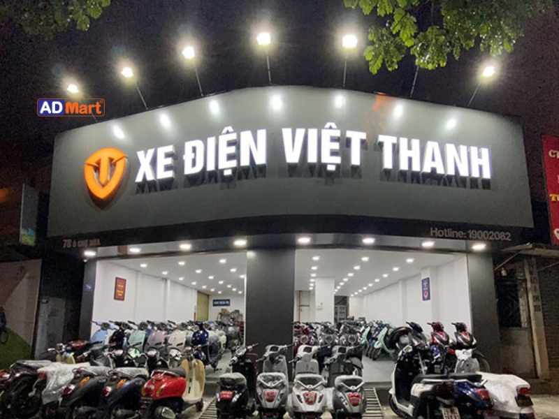 Bảng hiệu xe điện Việt Thanh