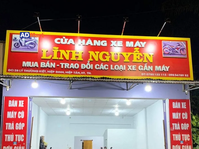 Bảng hiệu xe máy là gì?