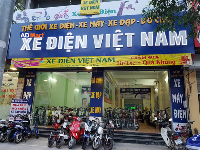 Chất liệu làm bảng hiệu xe máy