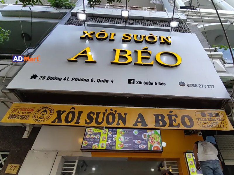 Một số mẫu bảng hiệu xôi đẹp, ấn tượng