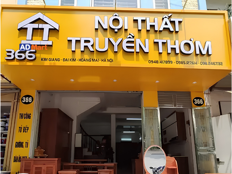Bảng hiệu xưởng nội thất: Vai trò, lý do và một số lưu ý