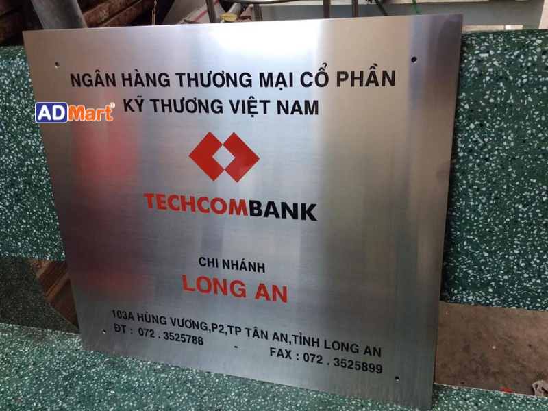 Biển chỉ dẫn ngân hàng đẹp, chuyên nghiệp theo tiêu chuẩn nhận diện