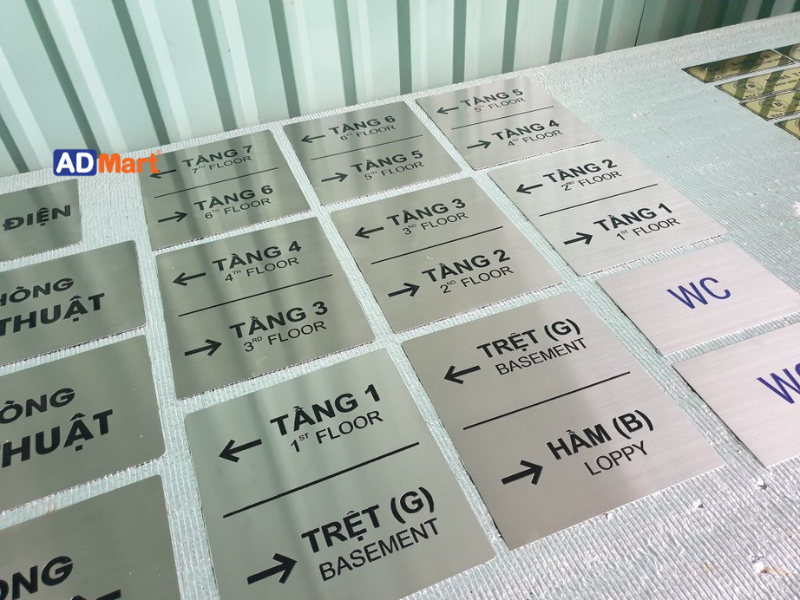 Biển chỉ dẫn tầng là gì? Một số mẫu biển chỉ dẫn tầng phổ biến