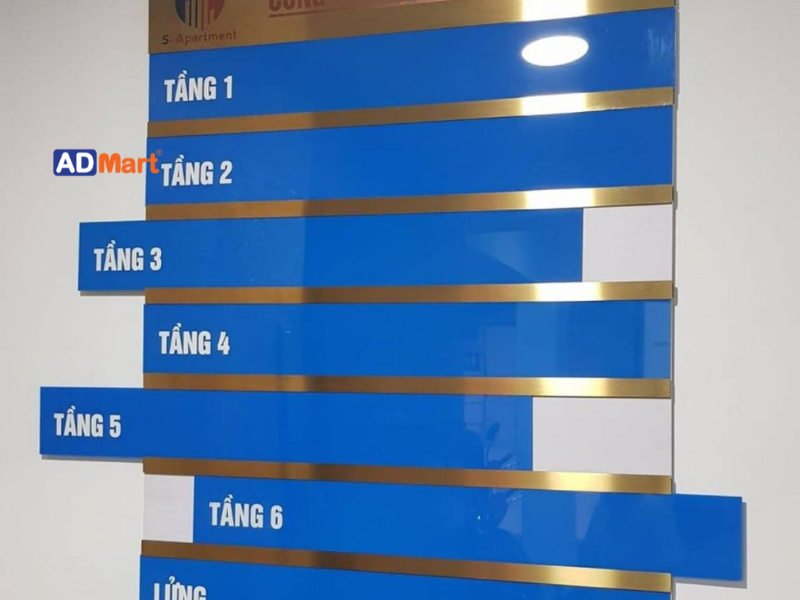Một số mẫu biển chỉ dẫn tầng phổ biến