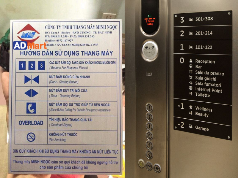 Biển chỉ dẫn thang máy là gì?