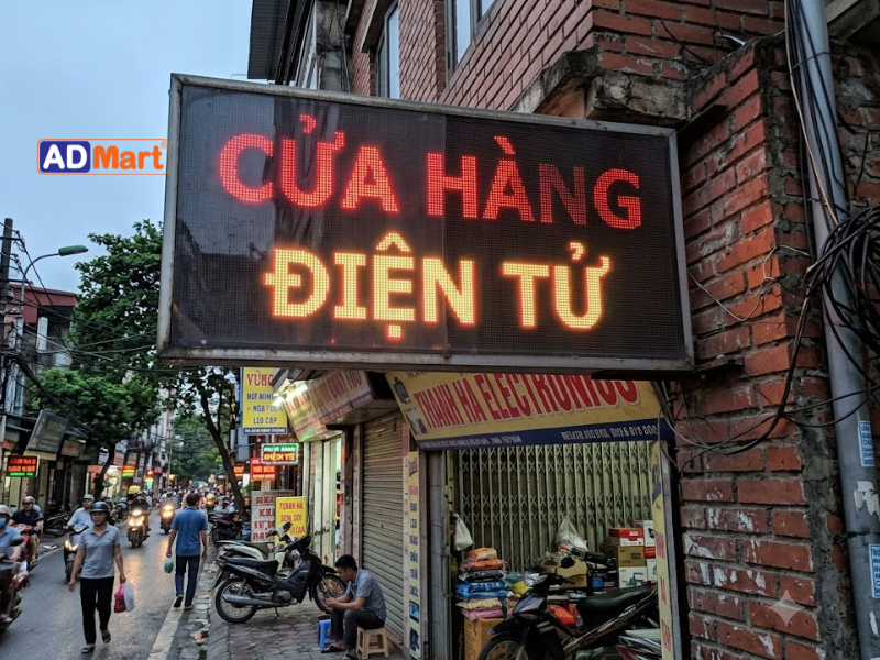 Biển LED bị mờ do nguồn điện và sụt áp