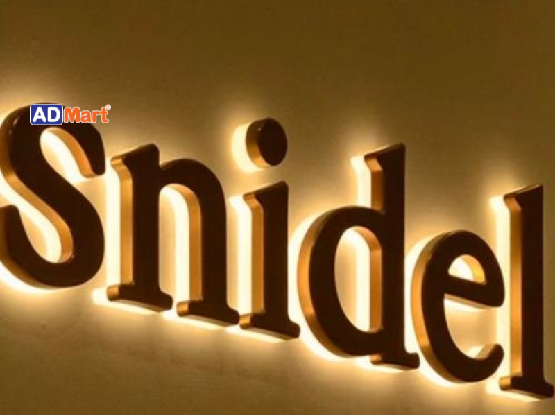Mẫu biển LED chữ nổi hiện đại giúp cửa hàng thu hút khách hàng