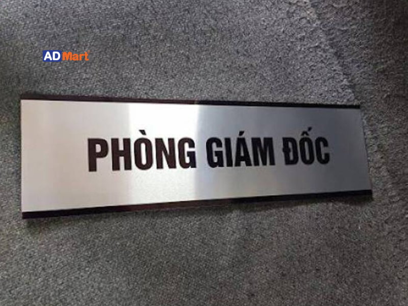 Các loại biển phòng ban phổ biến theo chất liệu