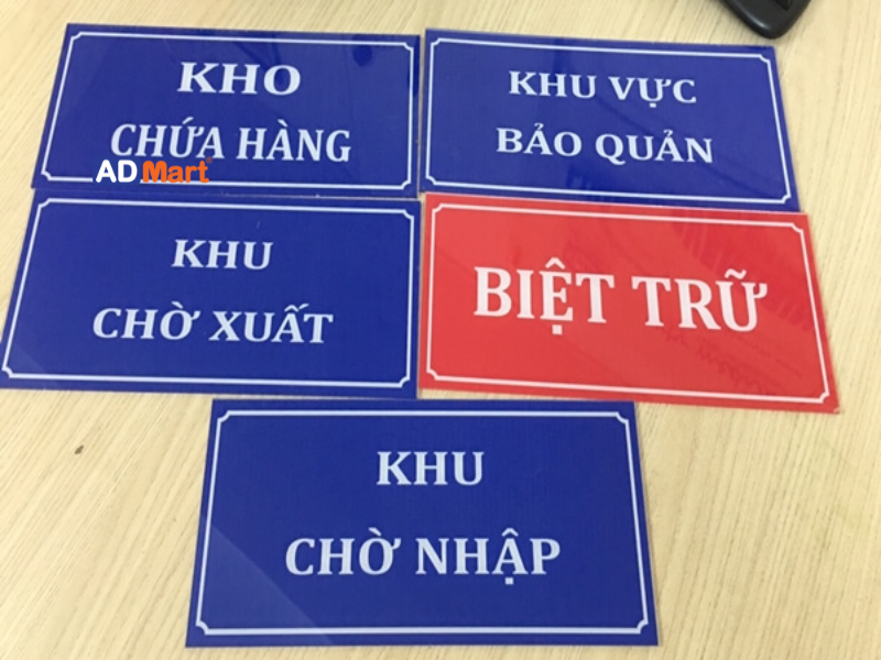 Biển phòng ban mica đẹp, chuyên nghiệp cho văn phòng 