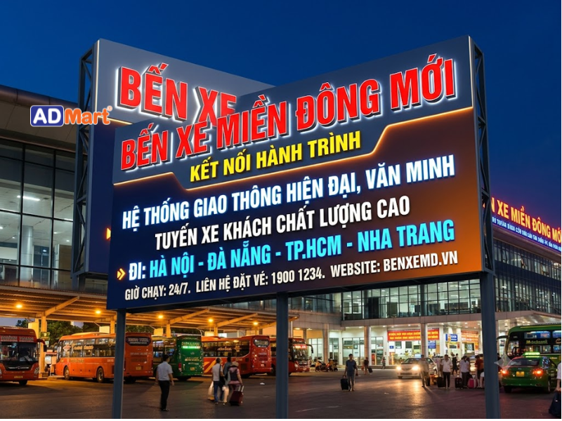 Tầm quan trọng của biển quảng cáo bến xe