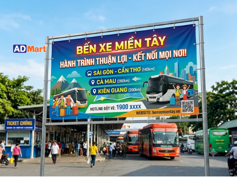 Biển quảng cáo bến xe: Kinh nghiệm lựa chọn mẫu biển phù hợp nhất