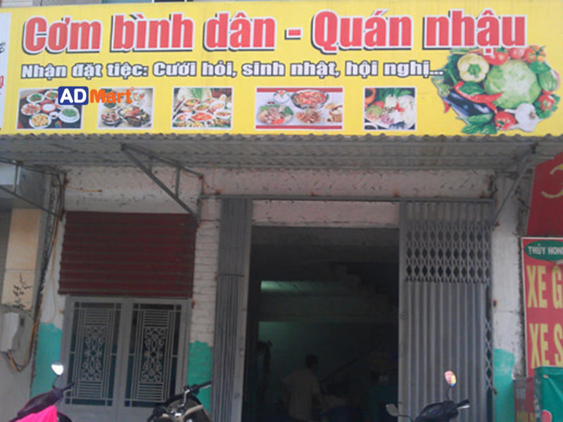 Kinh nghiệm thiết kế biển quảng cáo cơm bình dân hiệu quả