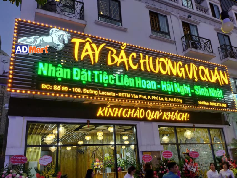 Vì sao biển quảng cáo đẹp cho nhà hàng cần lựa chọn vật tư chất lượng?